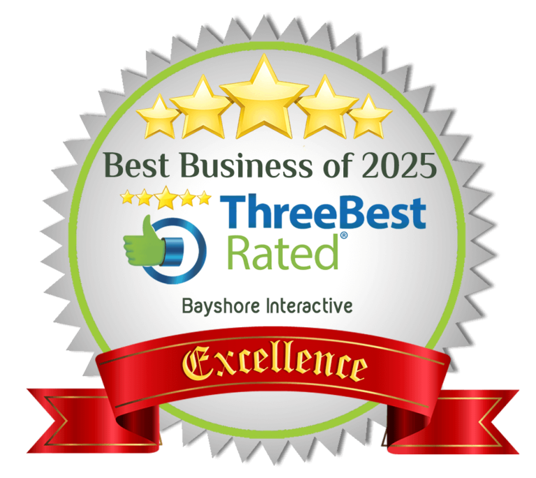 Best Business of 2025 - ThreeBest Rated Bayshore Interactive Excellence